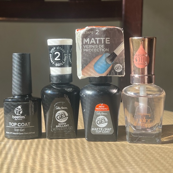 GEL Nail Kit Bundle Soak Off UV Builder Gel Polish Coat Matte Lamp sally Hansen - Picture 13 of 16